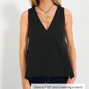 NWT Pomander Place | Tuckernuck | Black Lana Top Size Small (S)